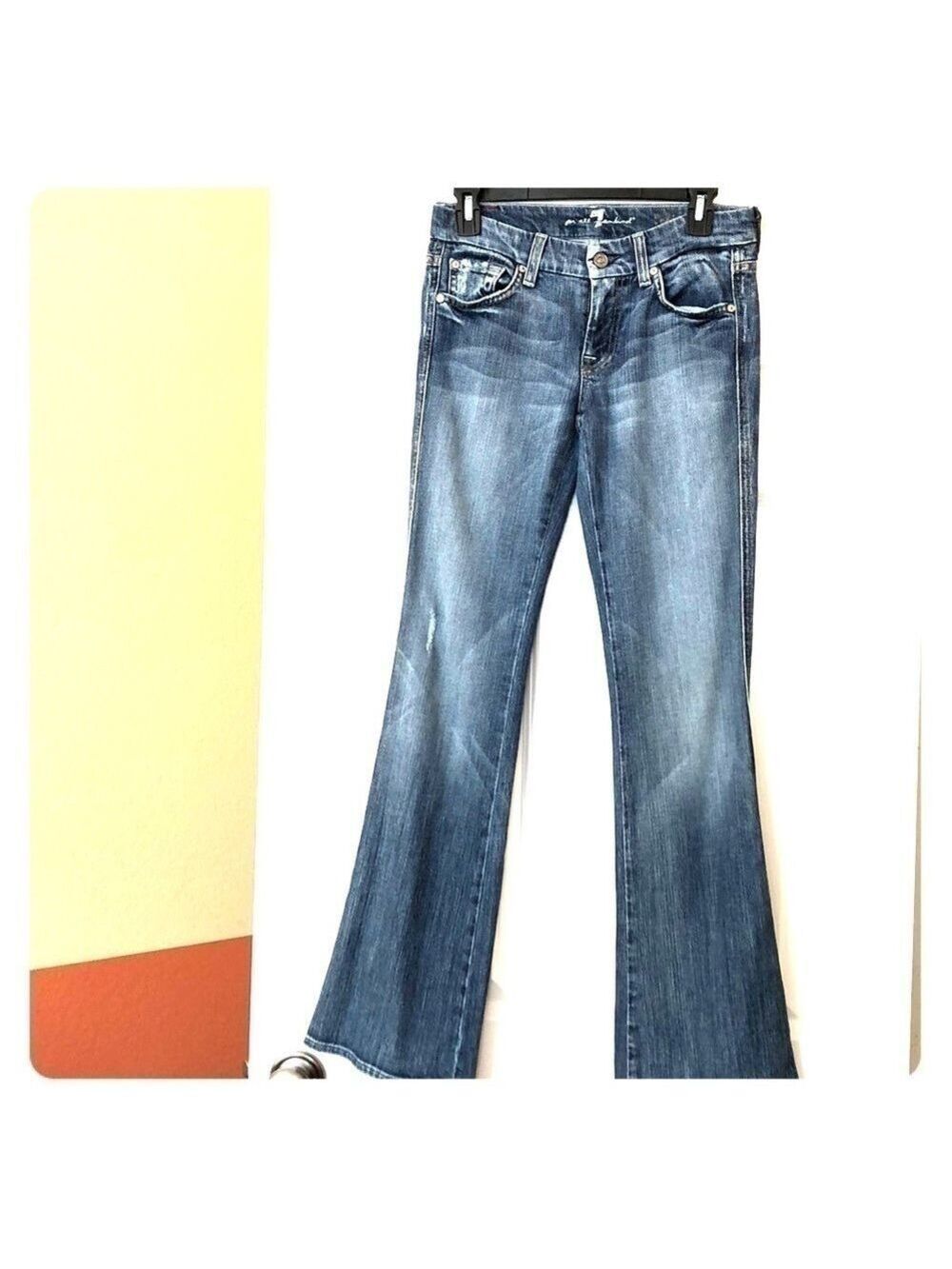 𝅺brand new 7 for all mankind A pocket faded jeans